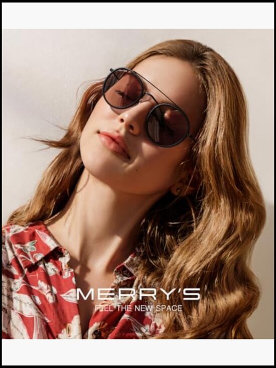 Retro Round Polarized Sunglasses Unisex Double Bridge Sun Glasses main image 4
